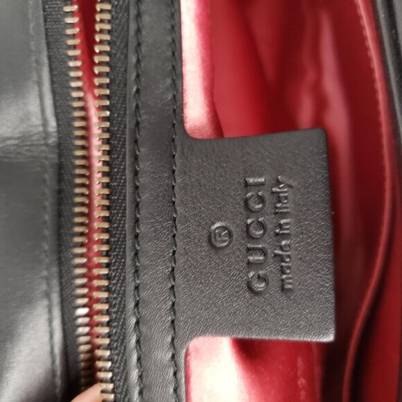 Gucci Marmont Large Black & White Shoulder Bag 675-100725 - Picture 15 of 16